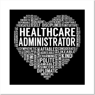 Healthcare Administrator Heart Posters and Art